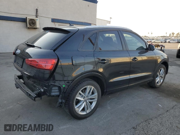 2018 Audi Q3 Premium with VIN WA1BCCFS9JR006171, listed as a Copart auction lot 89405445 with 24,546 mi miles and Salvage Title. Bid and sale history available at carsss.com. Image 3.