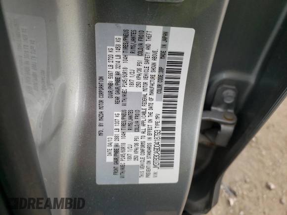 2013 Mazda CX-9 Touring z VIN JM3TB3CA9D0418793, wystawiony jako Copart lot #53451955 z przebiegiem 158 377 mil mil oraz Szkoda całkowita • Salvage title. Historia ofert i sprzedaży dostępna na DreamBid. Obrazek 13.