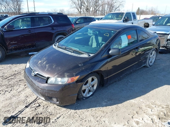 2007 Honda Civic Cpe EX with VIN 2HGFG11857H585620, listed as a IAAI auction lot 41699590 with 174,140 mi miles. Bid and sale history available at carsss.com. Image 2.