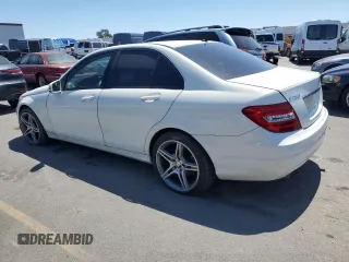 2012 Mercedes-Benz C with VIN WDDGF4KB9CA678589, listed as a Copart auction lot 56344084 with 46,850 mi miles and Salvage title. Bid and sale history available at DreamBid. Image 2.