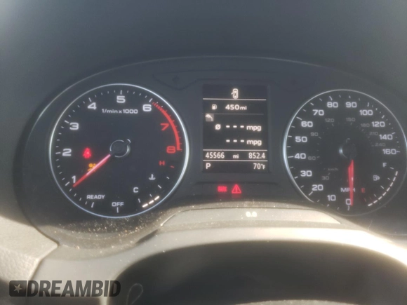 2017 Audi A3 Sedan Premium with VIN WAUB8GFF0H1017955, listed as a Copart auction lot 50989414 with 45,566 mi miles and Salvage Title. Bid and sale history available at carsss.com. Image 9.