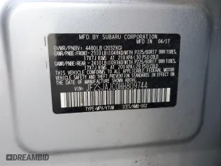 2017 Subaru Forester Limited with VIN JF2SJAJC0HH809744, listed as a Copart auction lot 49874265 with 83,041 mi miles and Salvage Title. Bid and sale history available at carsss.com. Image 13.