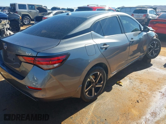 2024 Nissan Sentra SV with VIN 3N1AB8CV5RY329349, listed as a IAAI auction lot 42229574 with 17,378 mi miles and . Bid and sale history available at DreamBid. Image 4.