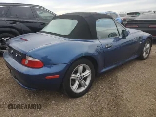 2000 BMW Z3 2.5L with VIN WBACH9348YLM92485, listed as a Copart auction lot 72951904 with 90,183 mi miles and Salvage Title. Bid and sale history available at carsss.com. Image 3.