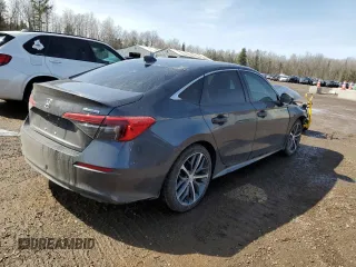 2023 Honda Civic Sedan Touring with VIN 2HGFE1F97PH001905, listed as a Copart auction lot 50881945 with 0 mi miles and Salvage Title. Bid and sale history available at carsss.com. Image 3.