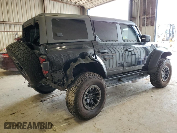 2023 Ford Bronco Raptor with VIN 1FMEE5JR7PLB23414, listed as a Copart auction lot 54733335 with 11,967 mi miles and Salvage title. Bid and sale history available at DreamBid. Image 3.