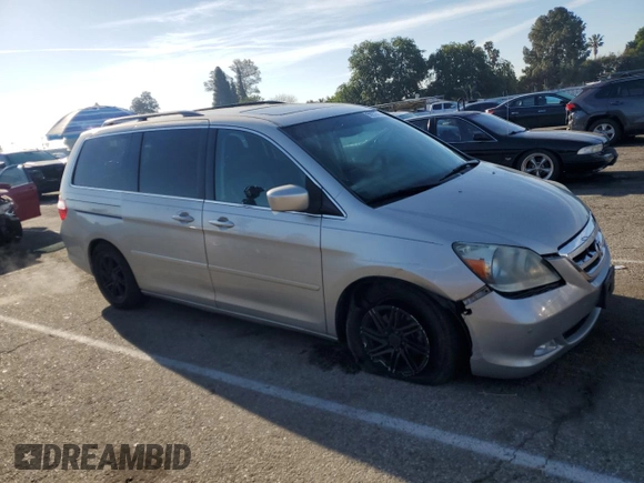 2005 Honda Odyssey TOURING with VIN 5FNRL38865B009529, listed as a Copart auction lot 50259815 with 198,999 mi miles and Salvage Title. Bid and sale history available at carsss.com. Image 4.