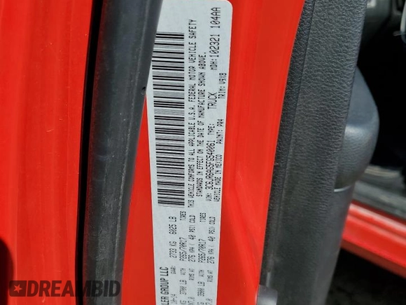 2015 Ram 1500 Express z VIN 3C6JR6AG5FG540061, wystawiony jako Copart lot #54555365 z przebiegiem 70 514 mil mil oraz Nie do naprawy • Non repairable. Historia ofert i sprzedaży dostępna na DreamBid. Obrazek 12.