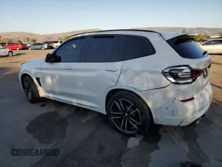 2020 BMW X3 M Competition with VIN 5YMTS0C01LLT10073, listed as a Copart auction lot 42862805 with 0 mi miles and Salvage Title. Bid and sale history available at carsss.com. Image 2.