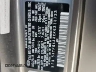 2019 Kia Sorento LX with VIN 5XYPG4A3XKG513733, listed as a Copart auction lot 53530915 with 172,370 mi miles and Non Repairable. Bid and sale history available at carsss.com. Image 13.