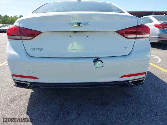2016 Hyundai Genesis 3.8L with VIN KMHGN4JE2GU128482, listed as a IAAI auction lot 42065181 with 163,925 mi miles. Bid and sale history available at carsss.com. Image 18.
