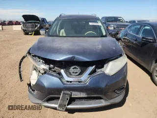 2015 Nissan Rogue SV with VIN KNMAT2MV7FP576231, listed as a Copart auction lot 53029605 with 170,603 mi miles and Salvage Title. Bid and sale history available at carsss.com. Image 5.