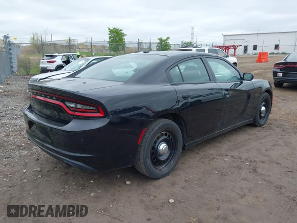 2018 Dodge Charger Police with VIN 2C3CDXKT0JH266217, listed as a IAAI auction lot 42184884 with 121,206 mi miles and . Bid and sale history available at carsss.com. Image 4.