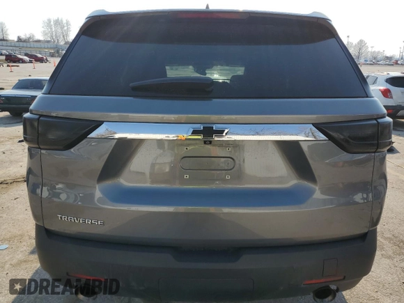 2020 Chevrolet Traverse LS with VIN 1GNERFKWXLJ140272, listed as a Copart auction lot 48735895 with 109,945 mi miles and Salvage title. Bid and sale history available at DreamBid. Image 6.