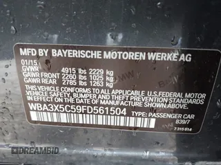 2015 BMW 3 Series 328i Gran Turismo xDrive с VIN WBA3X5C59FD561504, выставлен на аукционе IAAI как лот 41951220 с пробегом 86 649 миль миль и . История ставок и продаж доступна на DreamBid. Изображение 9.