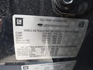 2021 Chevrolet Silverado 1500 LT Trail Boss with VIN 1GCPYFED9MZ232507, listed as a IAAI auction lot 41690784 with 71,392 mi miles and . Bid and sale history available at DreamBid. Image 9.