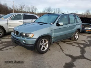 2003 BMW X5 3.0i with VIN 5UXFA53573LV74706, listed as a Copart auction lot 82641044 with 141,589 mi miles and Salvage Title. Bid and sale history available at carsss.com. Image 1.
