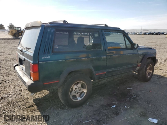 1995 Jeep Cherokee Sport with VIN 1J4FJ67S4SL519629, listed as a Copart auction lot 76107844 with 312,532 mi miles and Salvage Title. Bid and sale history available at carsss.com. Image 3.
