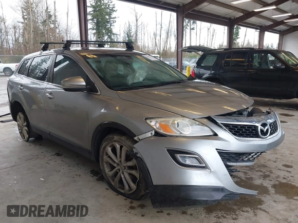 2012 Mazda CX-9 Grand Touring with VIN JM3TB3DV5C0342120, listed as a IAAI auction lot 41657813 with 1 mi miles. Bid and sale history available at carsss.com. Image 1.
