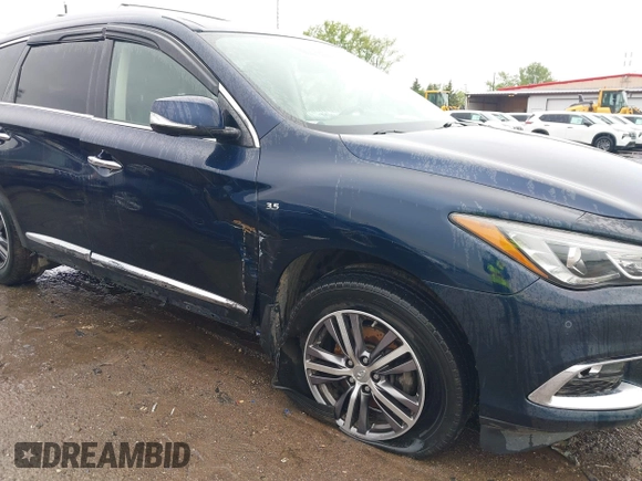 2017 Infiniti QX60 with VIN 5N1DL0MM4HC546246, listed as a IAAI auction lot 41859574 with 129,066 mi miles and . Bid and sale history available at DreamBid. Image 6.