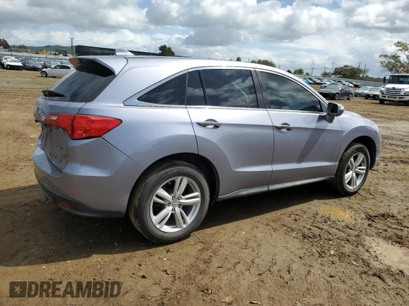 2015 Acura RDX Tech Pkg with VIN 5J8TB3H59FL005733, listed as a Copart auction lot 50652225 with 124,559 mi miles and Salvage Title. Bid and sale history available at carsss.com. Image 3.