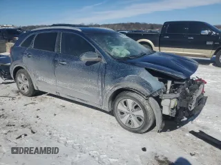 2021 Kia Niro LX with VIN KNDCB3LC0M5485909, listed as a Copart auction lot 46037385 with 0 mi miles and Salvage Title. Bid and sale history available at carsss.com. Image 4.
