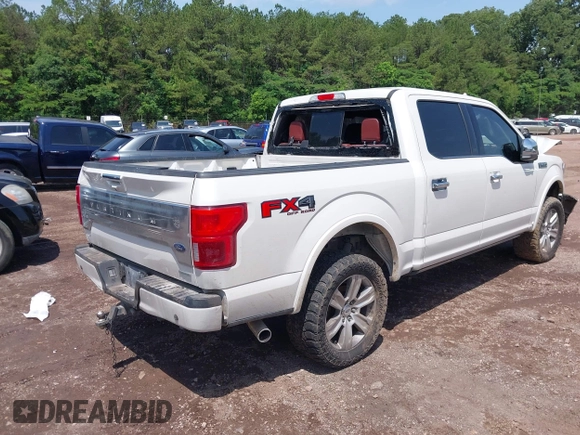 2018 Ford F-150 XL with VIN 1FTEW1EG9JFD28161, listed as a IAAI auction lot 42254754 with 122,769 mi miles and . Bid and sale history available at DreamBid. Image 4.