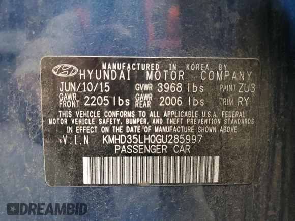 2016 Hyundai Elantra GT with VIN KMHD35LH0GU285997, listed as a Copart auction lot 77322054 with 137,035 mi miles and Clean Title. Bid and sale history available at carsss.com. Image 12.