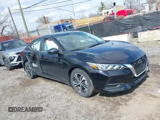 2021 Nissan Sentra SV with VIN 3N1AB8CV0MY289772, listed as a IAAI auction lot 41876197 with 18,124 mi miles and . Bid and sale history available at DreamBid. Image 1.
