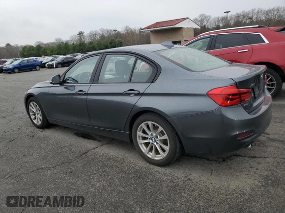 2017 BMW 3 Series 320i xDrive with VIN WBA8E5G32HNU45465, listed as a Copart auction lot 53291015 with 38,728 mi miles and Salvage title. Bid and sale history available at DreamBid. Image 2.