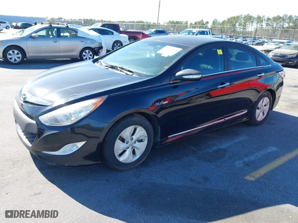 2015 Hyundai Sonata Hybrid Limited with VIN KMHEC4A44FA137270, listed as a IAAI auction lot 41825448 with 72,738 mi miles. Bid and sale history available at carsss.com. Image 2.