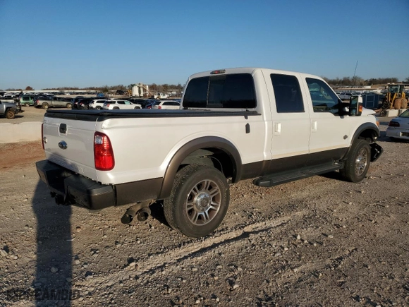 2016 Ford Super Duty F-250 SRW Lariat with VIN 1FT7W2BT6GEB60090, listed as a Copart auction lot 48417805 with 185,222 mi miles and Salvage Title. Bid and sale history available at carsss.com. Image 3.