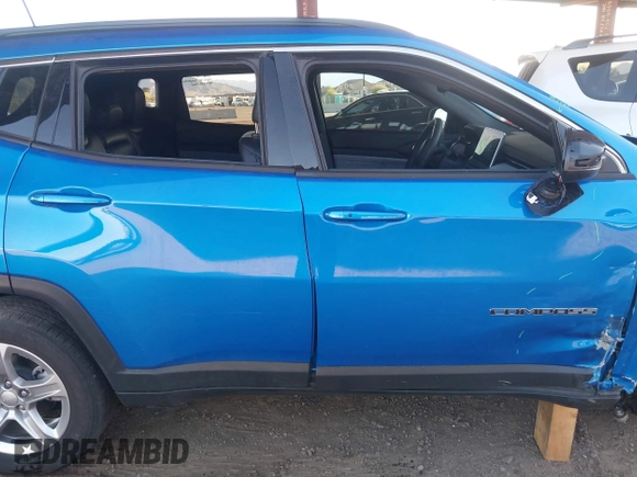 2023 Jeep Compass Latitude with VIN 3C4NJDBNXPT554436, listed as a IAAI auction lot 41822817 with 22,073 mi miles and . Bid and sale history available at DreamBid. Image 14.