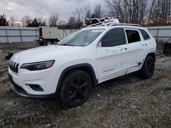2019 Jeep Cherokee Limited with VIN 1C4PJMDX6KD481118, listed as a Copart auction lot 87417844 with 56,867 mi miles and Salvage Title. Bid and sale history available at DreamBid. Image 1.