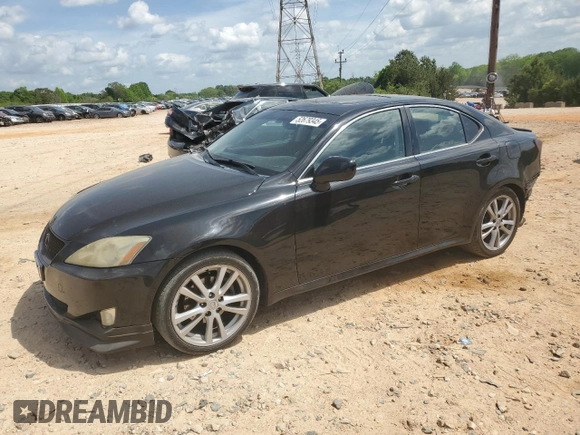 2006 Lexus IS 250 with VIN JTHBK262062006027, listed as a Copart auction lot 52679345 with 232,564 mi miles and Salvage Title. Bid and sale history available at DreamBid. Image 1.