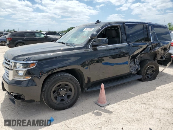 2020 Chevrolet Tahoe Commercial with VIN 1GNLCDEC7LR221777, listed as a Copart auction lot 53051305 with Not provided miles and Salvage title. Bid and sale history available at DreamBid. Image 1.