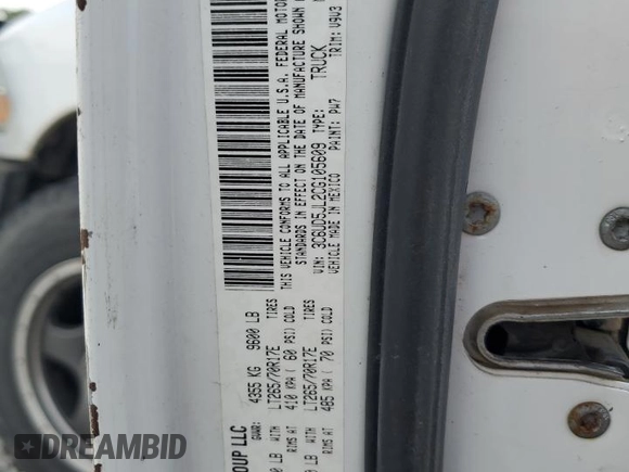 2012 Ram 2500 SLT с VIN 3C6UD5JL2CG105609, выставлен на аукционе Copart как лот 78817624 с пробегом 157 519 миль миль и Списание • Salvage title. История ставок и продаж доступна на DreamBid. Изображение 14.
