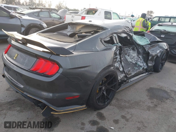 2019 Ford Mustang GT with VIN 1FA6P8CF1K5148108, listed as a IAAI auction lot 41459838 with 26,043 mi miles. Bid and sale history available at carsss.com. Image 4.