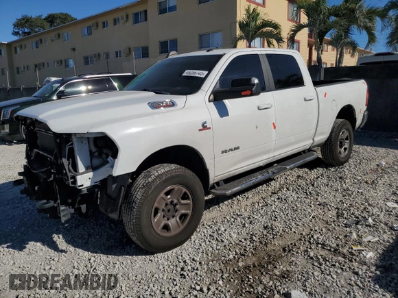 2020 Ram 2500 Big Horn with VIN 3C6UR5DL0LG132708, listed as a Copart auction lot 49206745 with 124,512 mi miles and Salvage title. Bid and sale history available at DreamBid. Image 1.