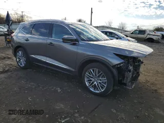 2023 Acura MDX w/Advance Package with VIN 5J8YE1H82PL024069, listed as a Copart auction lot 86556144 with 13,836 mi miles and Salvage Title. Bid and sale history available at carsss.com. Image 4.