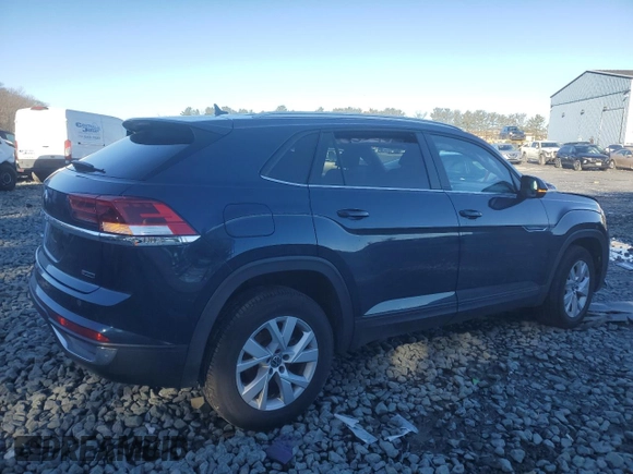 2021 Volkswagen Atlas S with VIN 1V2GC2CA5MC231193, listed as a Copart auction lot 86912884 with 25,595 mi miles and Salvage title. Bid and sale history available at DreamBid. Image 3.