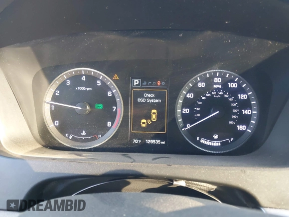 2015 Hyundai Sonata 2.4L Sport with VIN 5NPE34AF4FH019959, listed as a IAAI auction lot 41020000 with 129,535 mi miles. Bid and sale history available at carsss.com. Image 7.
