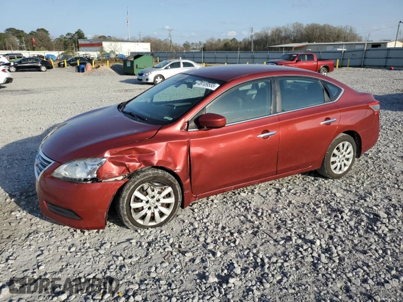 2015 Nissan Sentra SV with VIN 3N1AB7AP8FY315715, listed as a Copart auction lot 49109555 with 175,674 mi miles and Salvage Title. Bid and sale history available at carsss.com. Image 1.