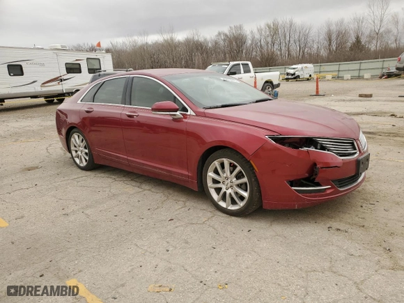2015 Lincoln MKZ with VIN 3LN6L2JK4FR617273, listed as a Copart auction lot 49673915 with 134,224 mi miles and Salvage Title. Bid and sale history available at carsss.com. Image 4.