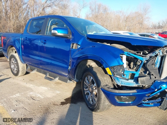 2019 Ford Ranger XL with VIN 1FTER4FH8KLA55507, listed as a IAAI auction lot 41133615 with 58,747 mi miles. Bid and sale history available at carsss.com. Image 1.