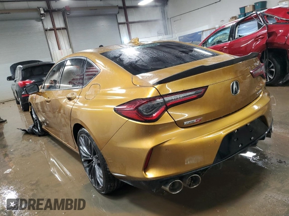 2021 Acura TLX Type S with VIN 19UUB7F09MA000219, listed as a Copart auction lot 50075445 with 35,341 mi miles and Salvage Title. Bid and sale history available at carsss.com. Image 2.