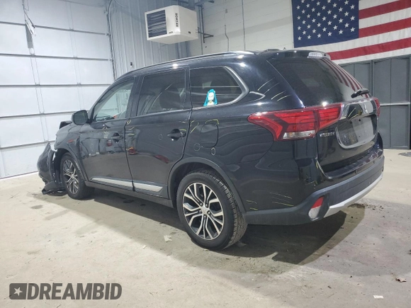 2016 Mitsubishi Outlander SE with VIN JA4AZ3A37GZ024980, listed as a Copart auction lot 48388535 with 126,958 mi miles and Salvage title. Bid and sale history available at DreamBid. Image 2.