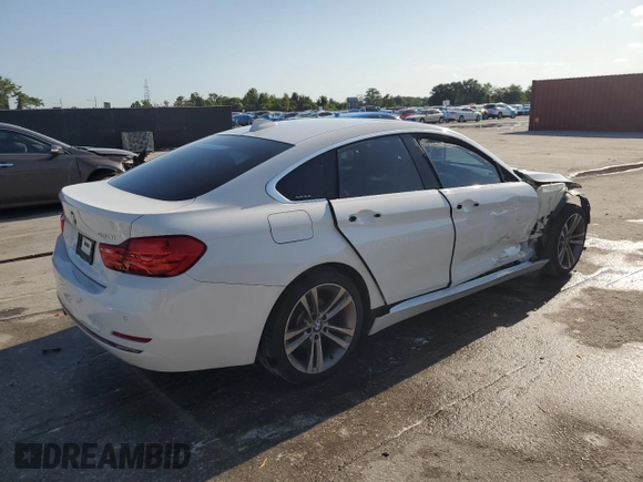 2017 BMW 4 Series 430i with VIN WBA4F7C31HG789614, listed as a Copart auction lot 61854075 with 85,153 mi miles and Salvage title. Bid and sale history available at DreamBid. Image 3.