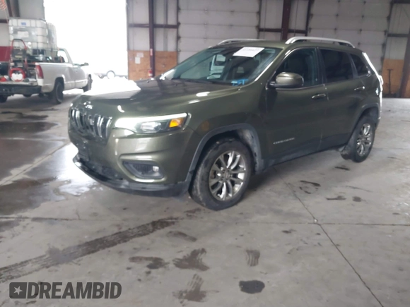 2021 Jeep Cherokee Latitude Lux with VIN 1C4PJLMXXMD154928, listed as a IAAI auction lot 41186627 with 31,577 mi miles. Bid and sale history available at carsss.com. Image 2.