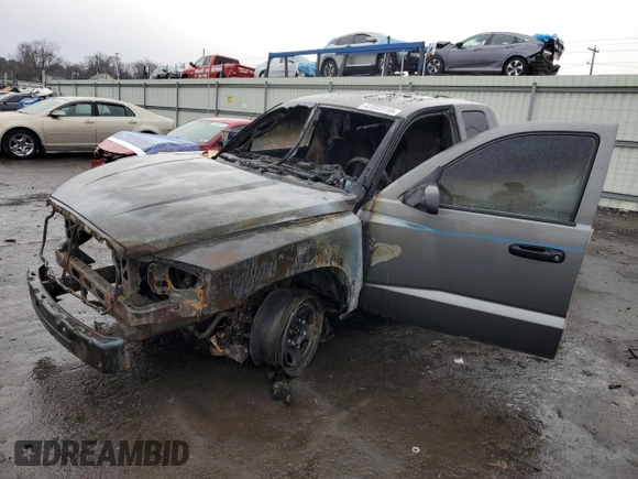 2005 Dodge Dakota ST with VIN 1D7HW22K25S316237, listed as a Copart auction lot 47223115 with Not Provided miles and Salvage Title. Bid and sale history available at DreamBid. Image 1.